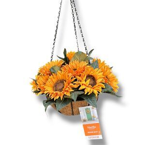 Martha Stewart Hanging Sunflower Basket